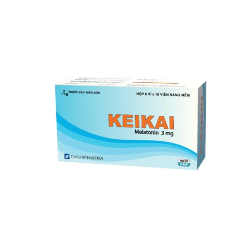 Keikai Melatonin 3mg Davipharm (Hộp 60 viên)