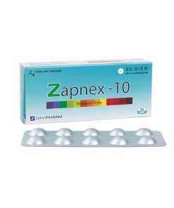 Zapnex-10 Olanzapine 10mg Davipharm (Hộp 30 viên)