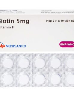 Biotin 5mg Vitamin H 5mg Mediplantex (Hộp 20 viên)